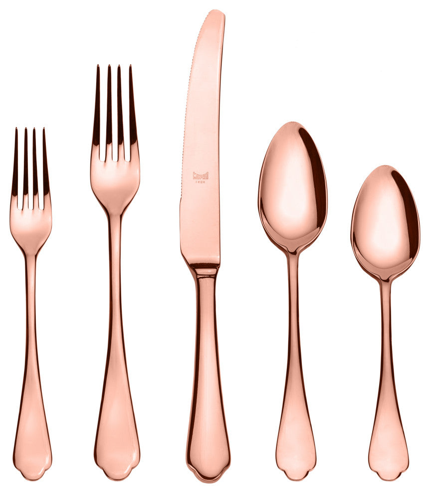 Dolce Vita Flatware, Bronze, 20-Piece Set