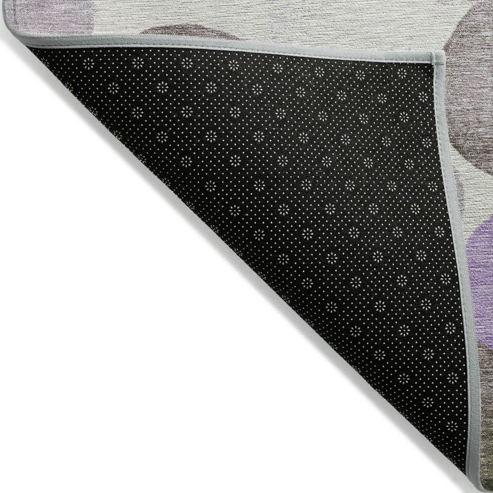 Machine Washable Indoor/Outdoor Chantille ACN1898 Purple 5' x 7'6" Rug