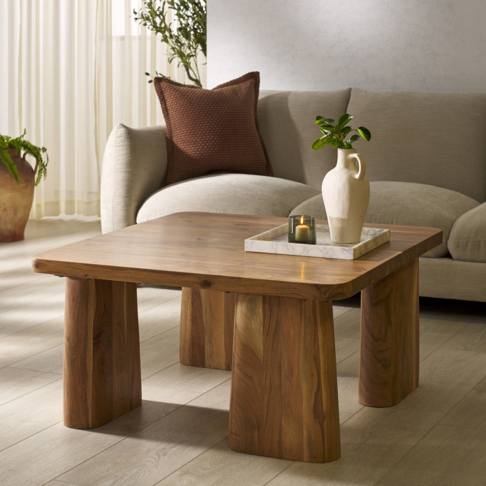 Safavieh Couture Martinelli Wood Coffee Table, Natural