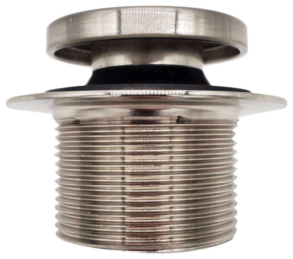 White 1.5" Tubular Tip Toe Bath Waste In Oil Rubbed Bronze, Satin Nickel