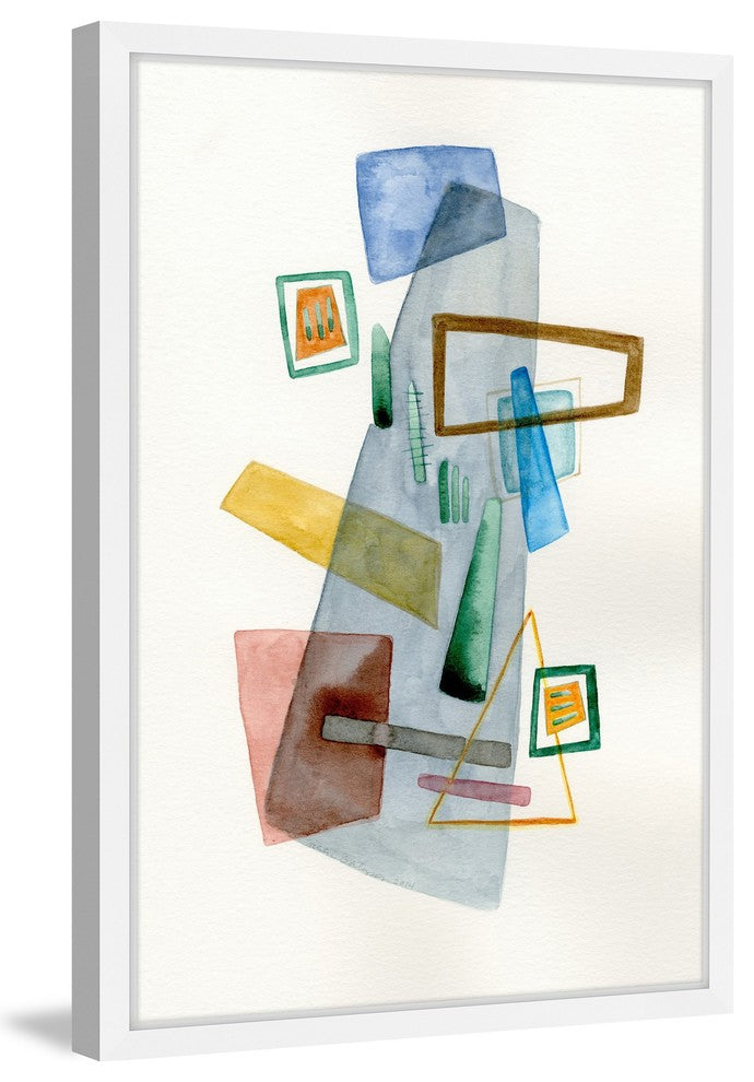 Marmont Hill, "Geometric Party" by Nikki Galapon Framed Painting Print, 12x18