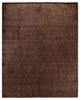 Fine Vibrance, One-of-a-Kind Hand-Knotted Area Rug Brown, 9' 5" x 11' 8"