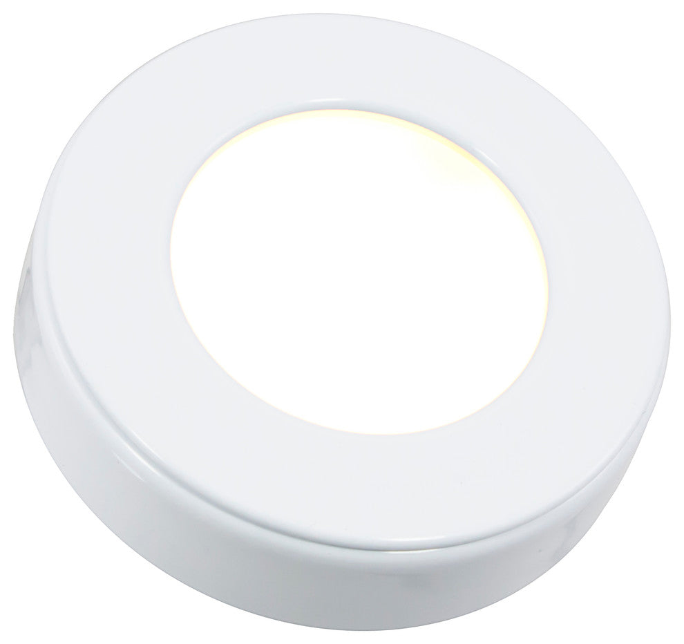 Omni LED Puck Light 3 Pack Kit With Included Plug In Driver, 12 Volts, White