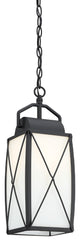 Fairlington 1 Light Outdoor Hanging Lantern, Black