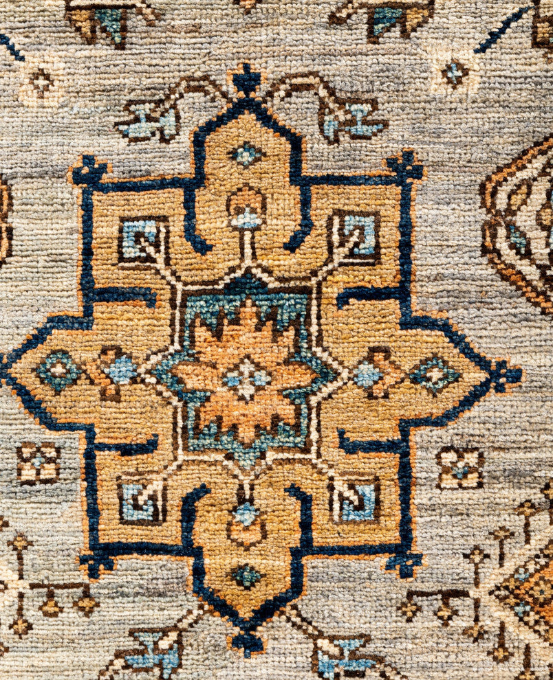 Serapi One-of-a-Kind Hand-Knotted Area Rug Gray, 6'0" x 9'1"