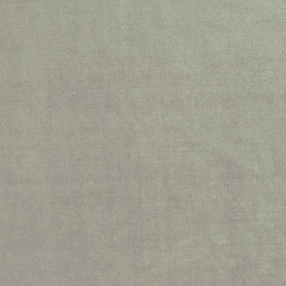 Grey Solid Shiny Velvet Luxury Throw Pillow, Double sided 20"x20"