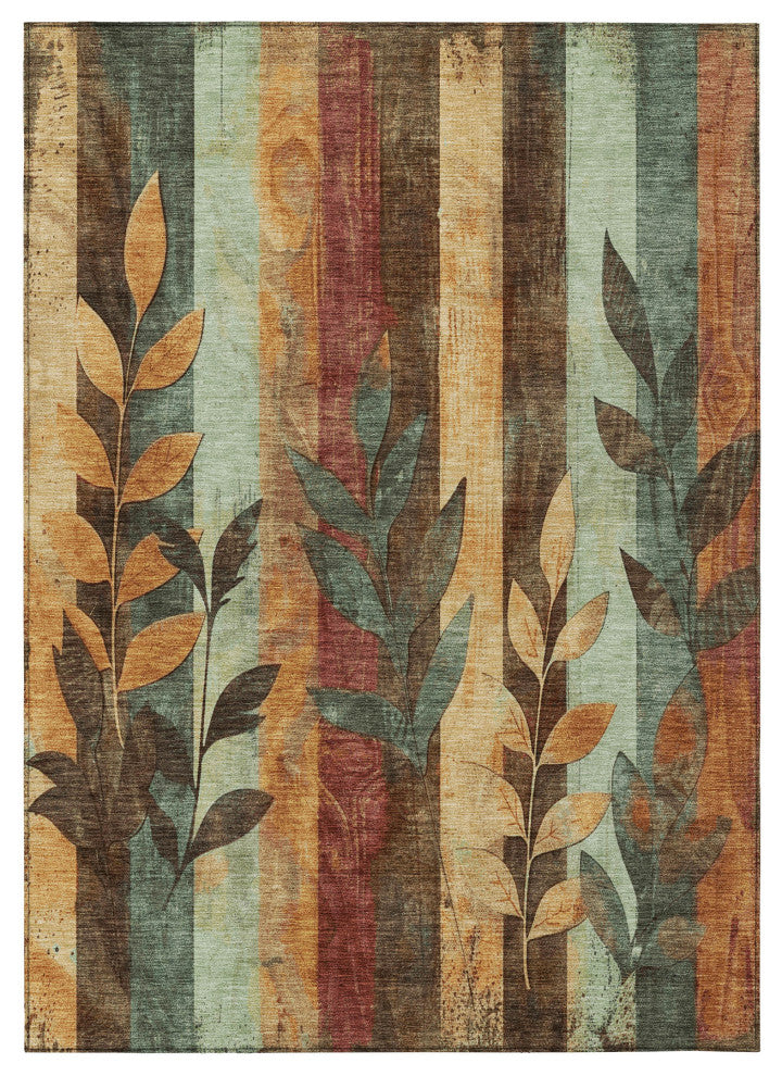 Machine Washable Indoor/Outdoor Chantille ACN1871 Wheat 8' x 10' Rug