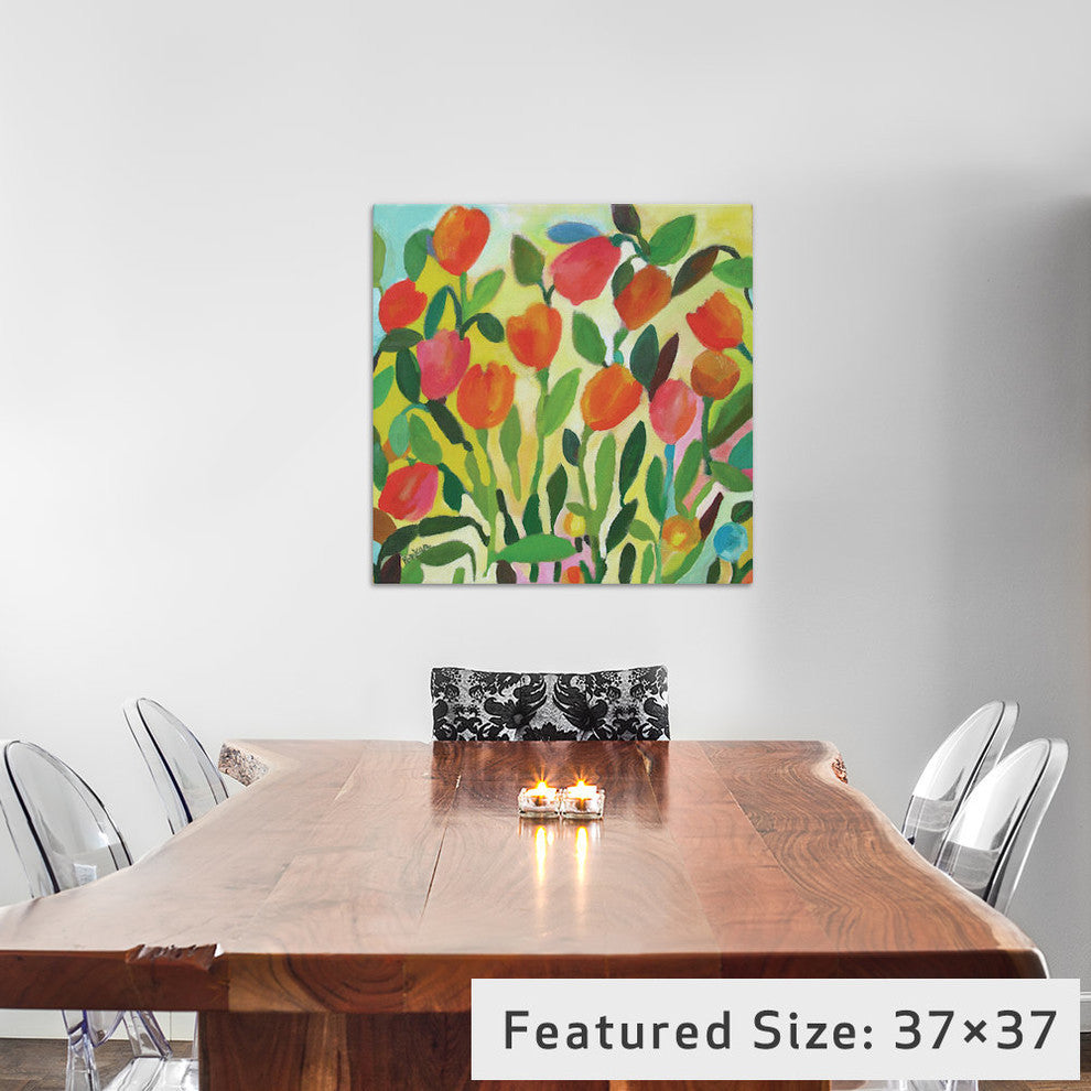 "Tulip Garden" by Kim Parker, 12x12x1.5