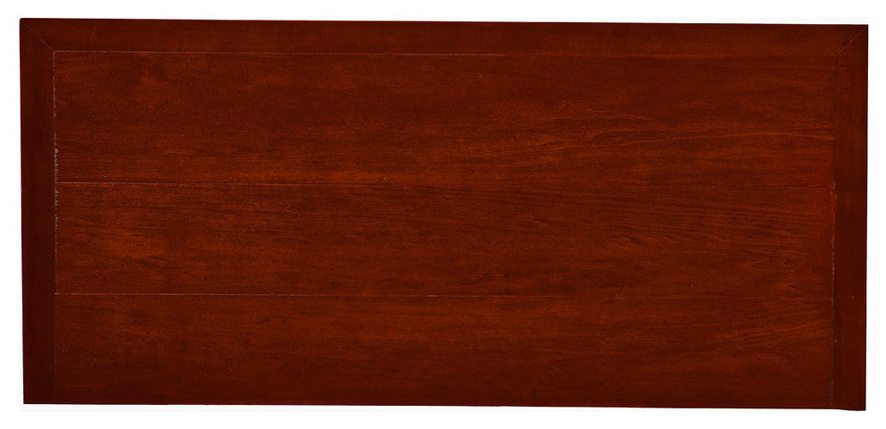 71" Shelter Bay Credenza, Bright White Base, Concord Cherry Top