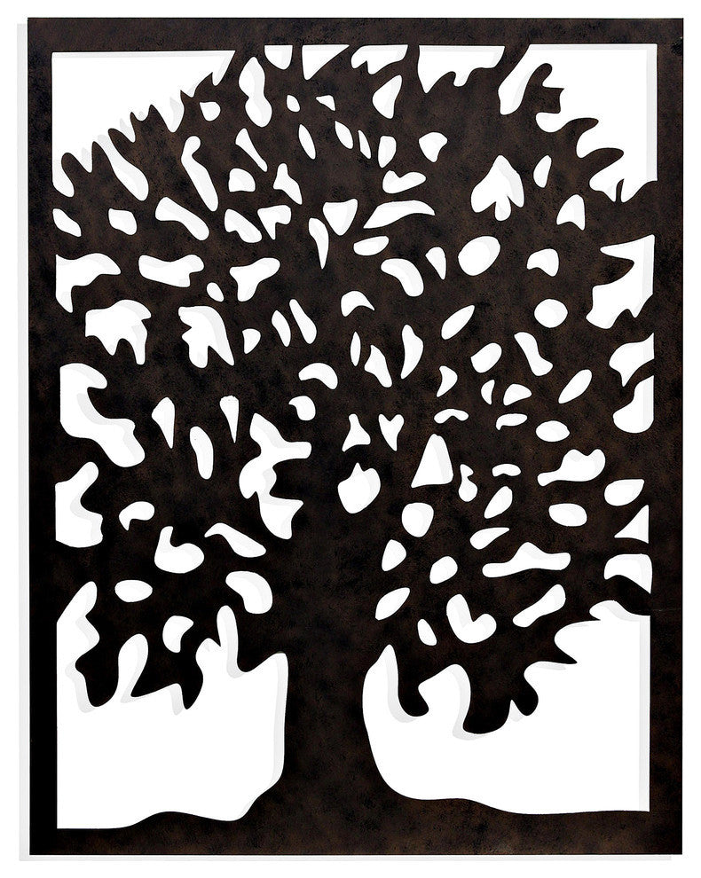 Metal wall art of tree