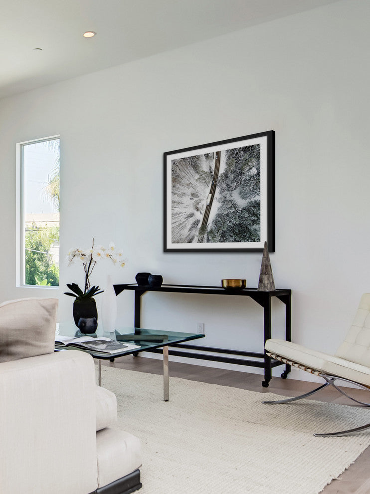 "White Terrain" Framed Print by Karolis Janulis
