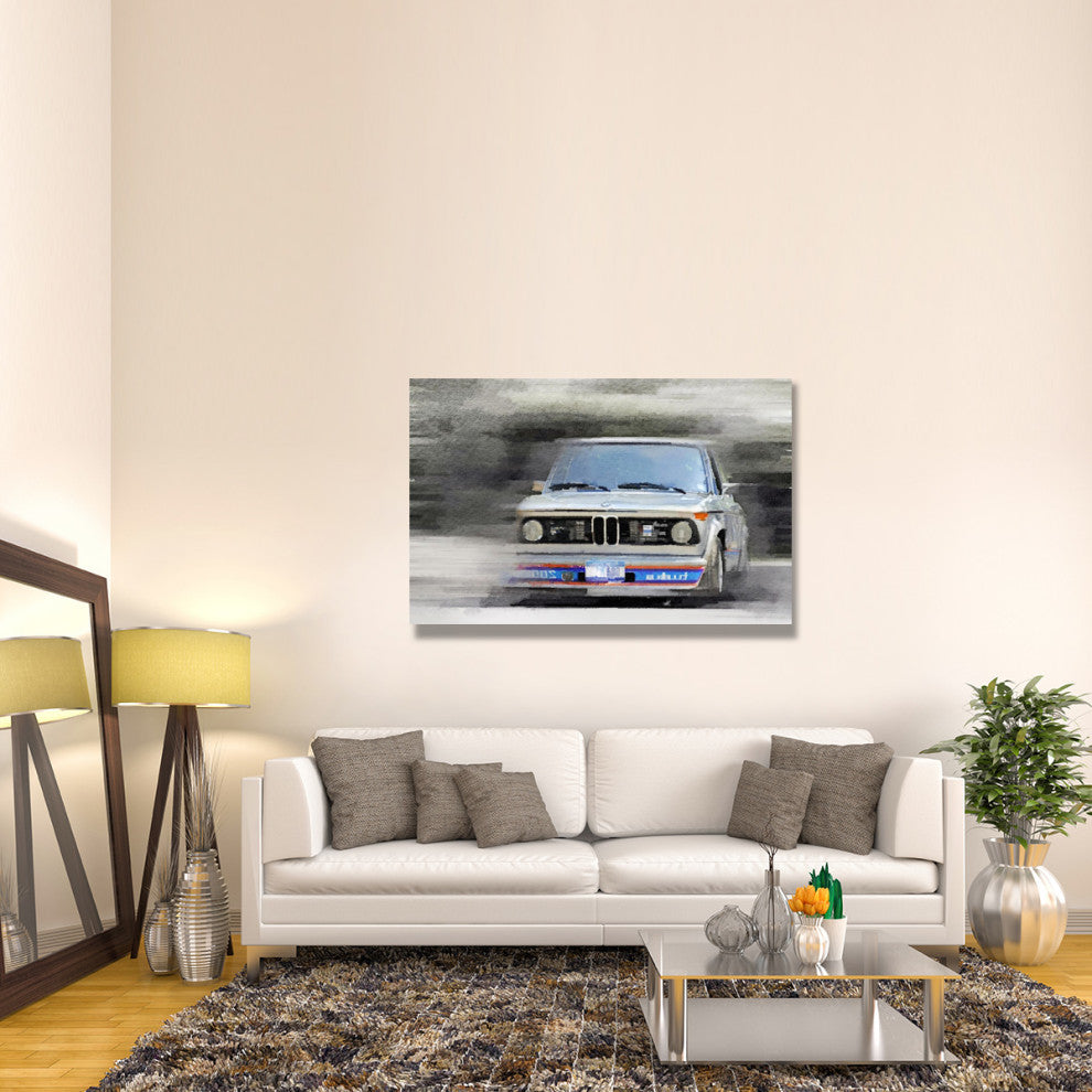 "1974 BMW 2002 Turbo Watercolor" Fine Art Print