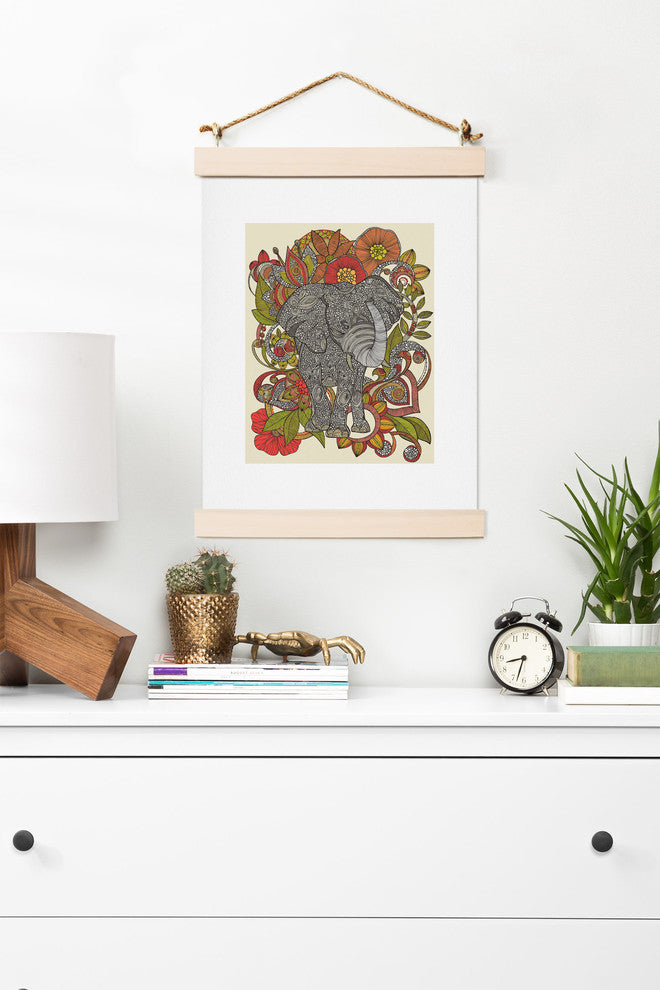 Deny Designs Valentina Ramos Bo The Elephant Art Print