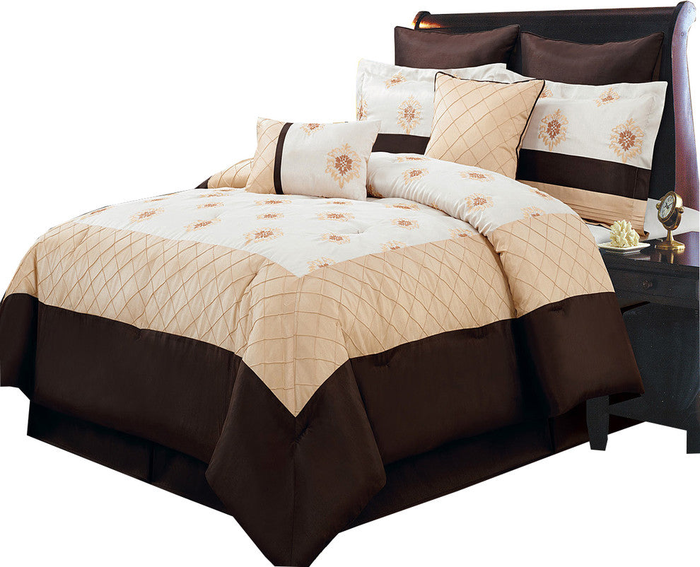 Madison Gold 100% Microfiber 8-Piece Bed Set, Full