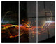 "Composition of Elements" Art Metal Wall Art, 3 Panels, 36"x28"