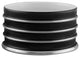 Arienne Bottle Stand, Black & Platinum