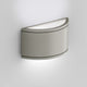2-Light Outdoor Wall Sconce, Brushed Aluminum