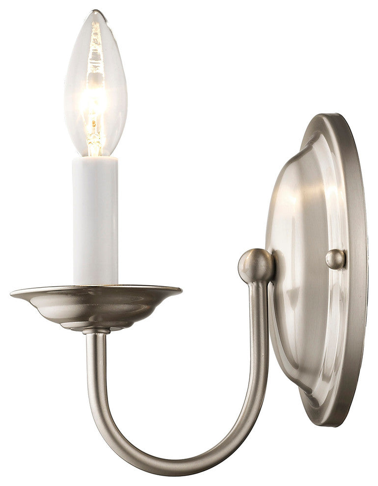Home Basics Wall Sconce, Brushed Nickel