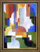 August Macke Colored Forms I - 21" x 28" Framed Premium Canvas Print