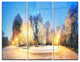 "Mariinsky Garden Tough Weather" Photo Metal Wall Art, 3 Panels, 36"x28"