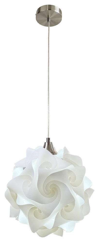 Hado Pendant Light, Nickel, Medium