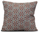 Water Mosaic, Geometric Print Pillow, Coral, 18"x18"