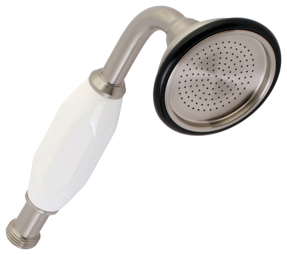 Aqua Vintage Hand Shower Head for Clawfoot Tub Faucet, Brushed Nickel