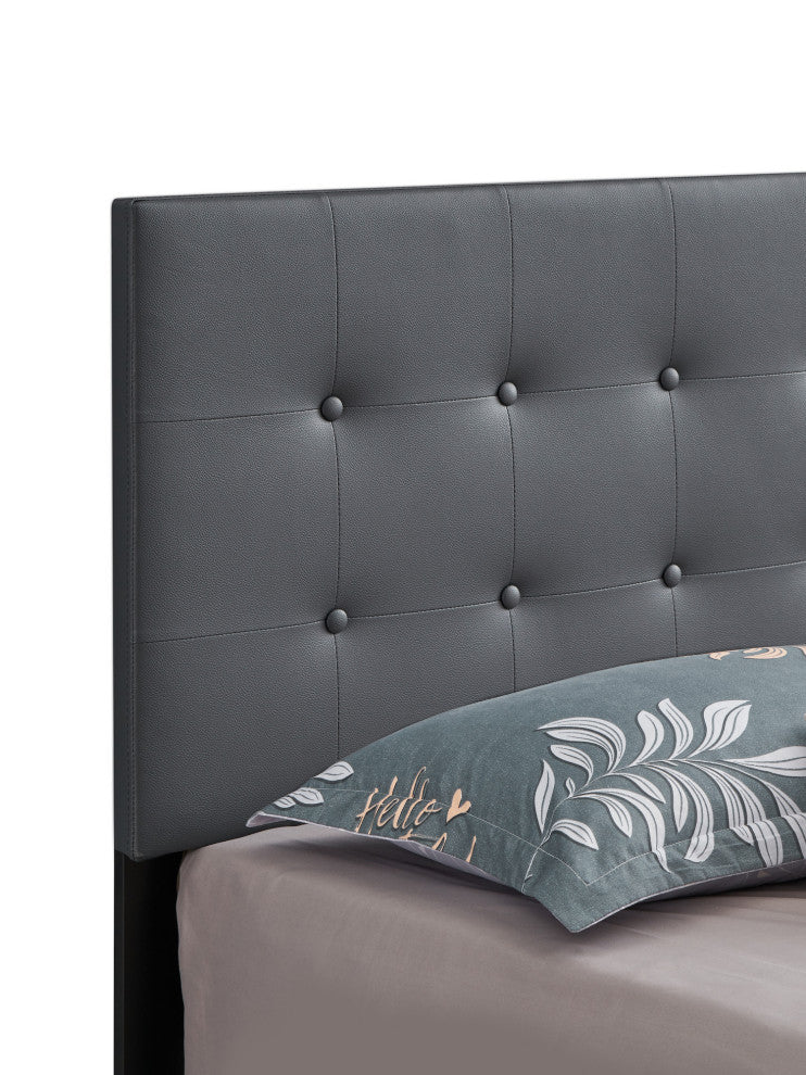 Caldwell Bed, Dark Gray, Queen
