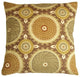 Bohemian Medallion Throw Pillow, Mauve and Gold, 20"x20"