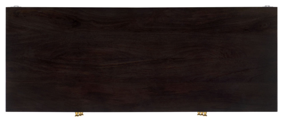 Safavieh Couture Marigold 6 Drawer Dresser, Black/Gold
