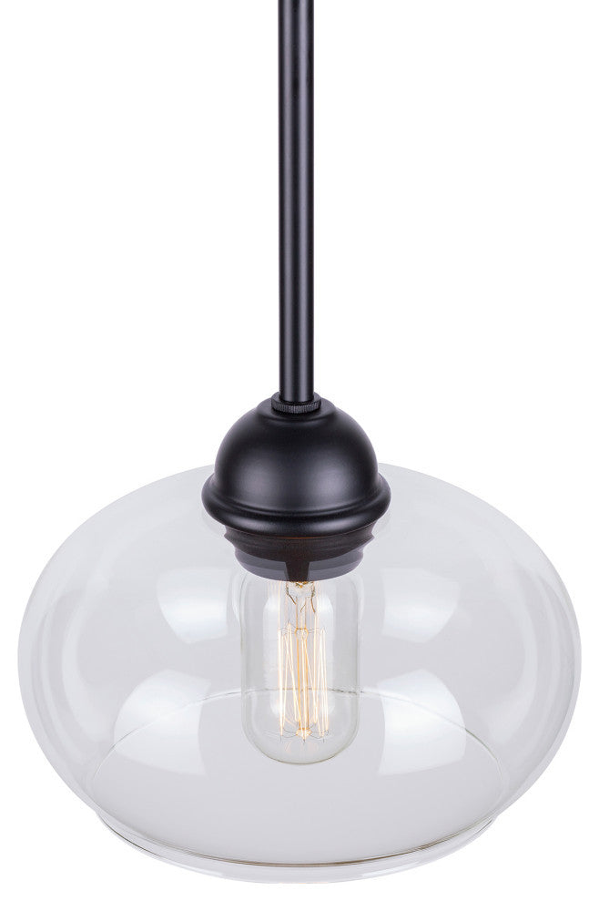 1-Light Mini Pendant, Black