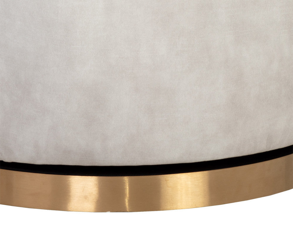 Casey Swivel Lounge Chair Nono Cream, Cream