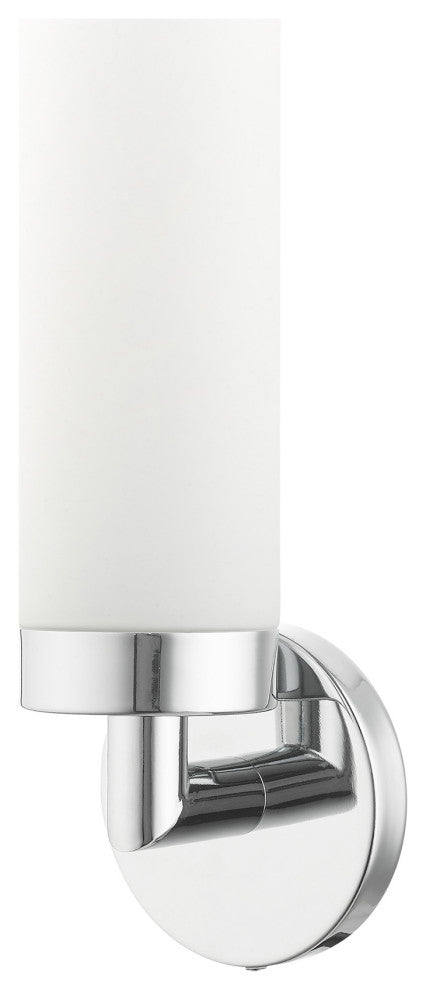 Polished Chrome Nautical, Industrial, Contemporary, Urban, Sleek Single Sconce