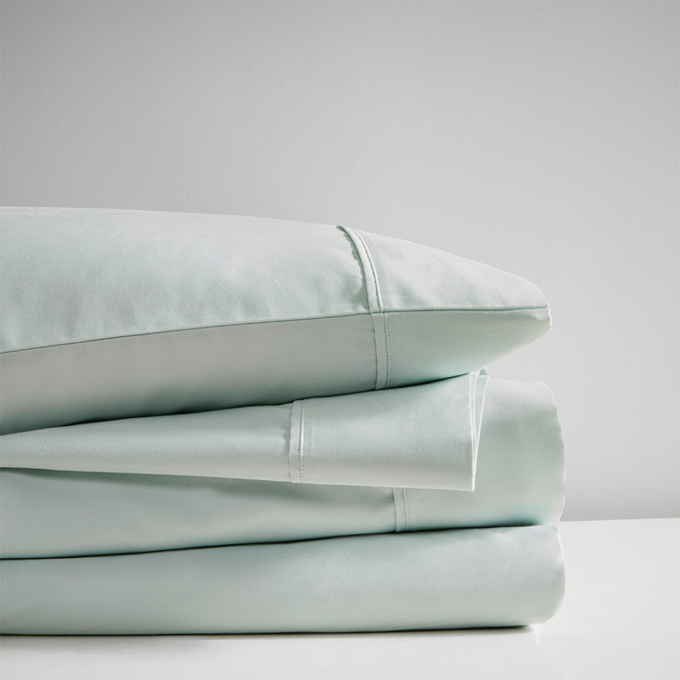 Beautyrest 600 Thread Count Cooling 4-Piece Sheet Set, Seafoam Green, Queen