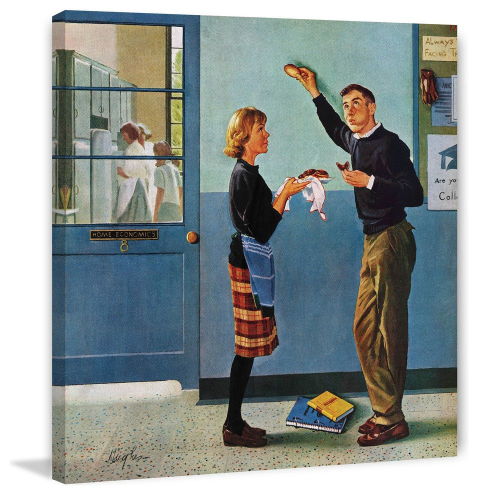 "Cookie Tester" Painting Print on Canvas by George Hughes