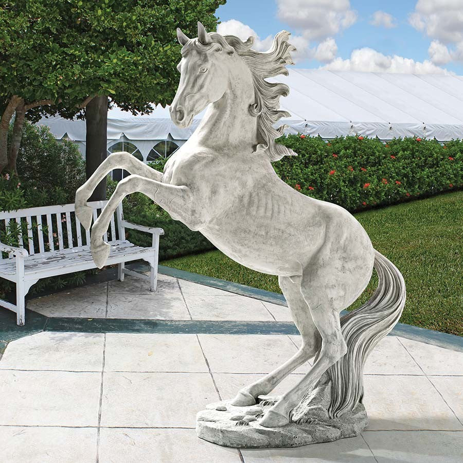 Majestic Mustang Horse Statue
