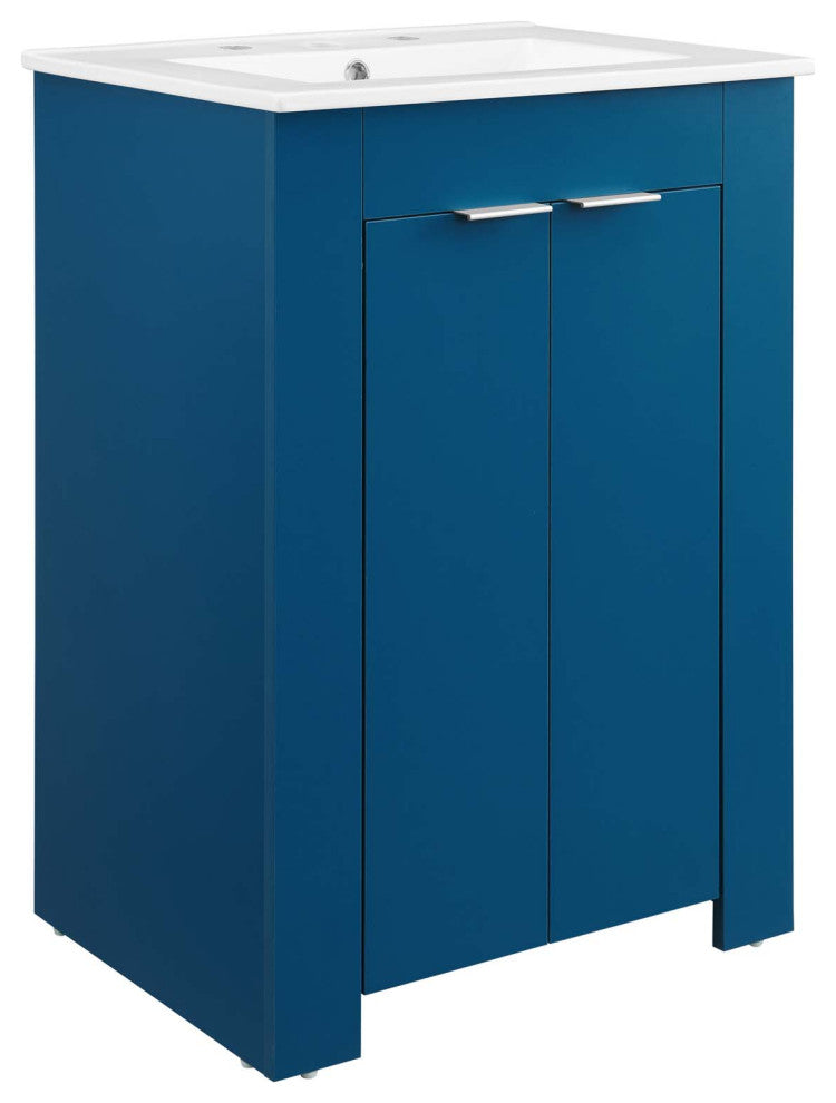 Maybelle 24" Bathroom Vanity, Navy White
