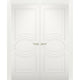 Interior French Double Doors / Mela 7001 Matte White /Modern Doors -56x80