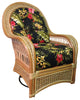 Spice Island Swivel Rocker in Natural, Midnight Fabric