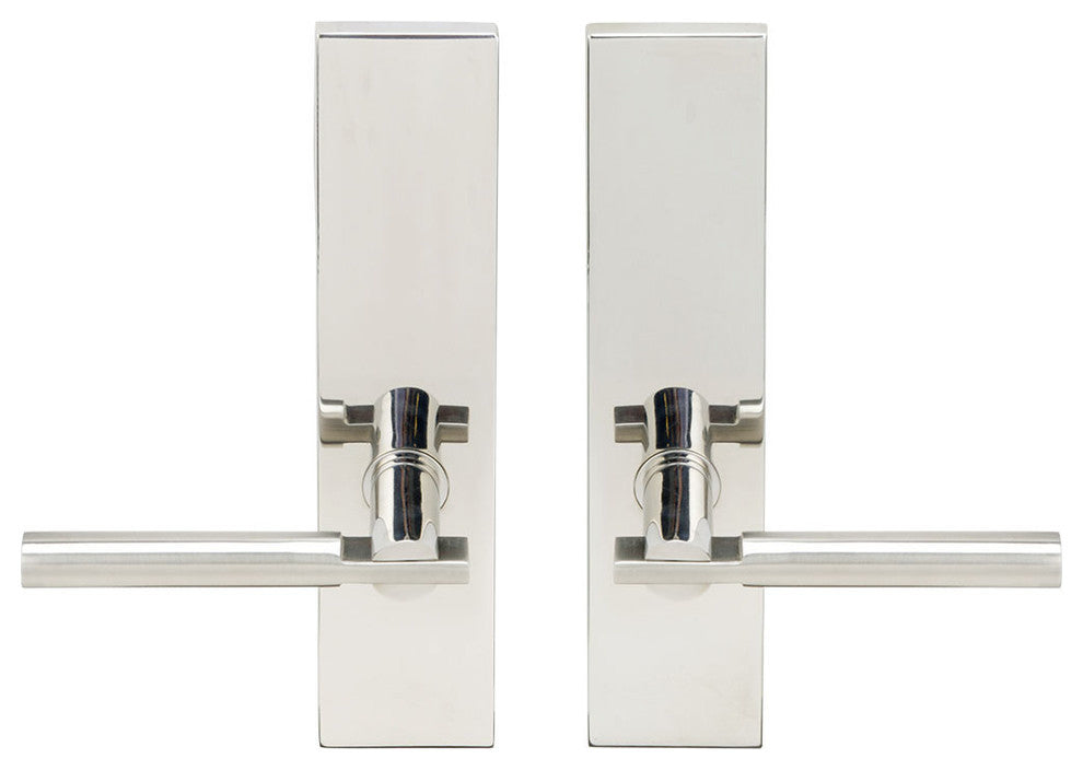 Sequoia Lever, Tubular Full Dummy Pair, Right Hand, Polished Stainless Steel