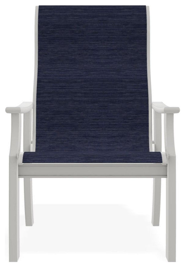 St. Catherine Sling Outdoor Armchair, Collect Indigo/Snow