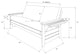 Mesa Frame Futon With Barbados Finish, Oregon Trail Saddle