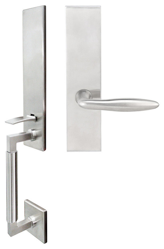 Summer Lever, Mortise Dummy Handle set, Right Hand, Satin Stainless Steel