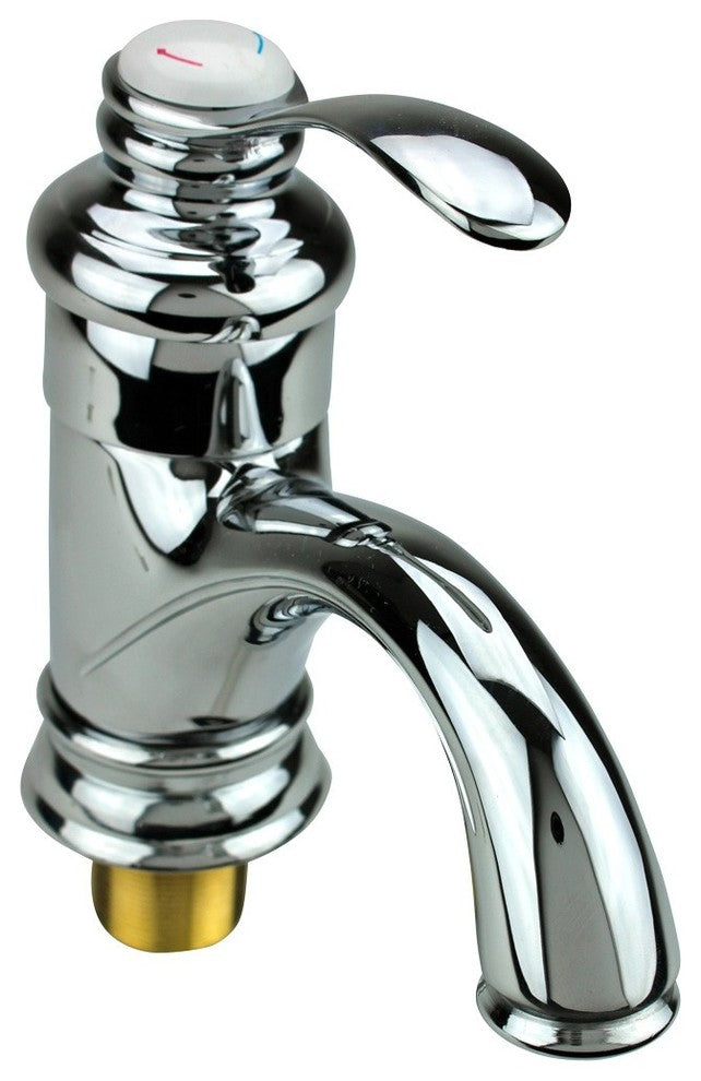 Single Hole Bathroom Faucet Single-Handle Chrome Ashley Design Renovators Supply
