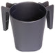 YBM Home Plastic Square Wash Cup, Gray