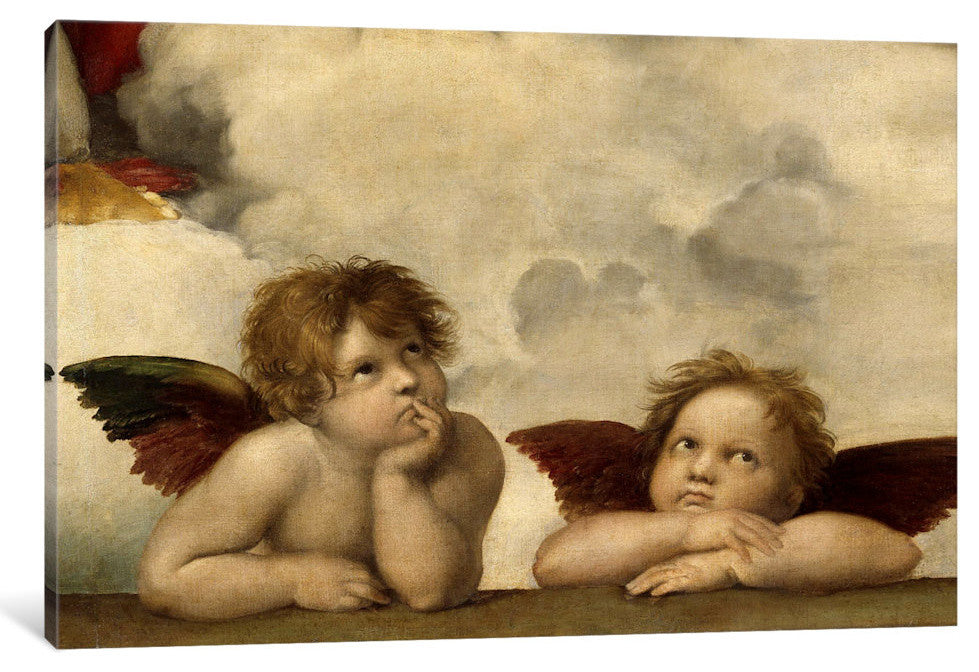 "The Two Angels" by Raphael, 26x18x1.5"