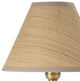 Giorgio Crystal Mini Lamp, Natural Brass With Rattan Shade