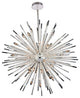 Sprazzo 48x55" 36-Light Contemporary Large Pendants, Silver