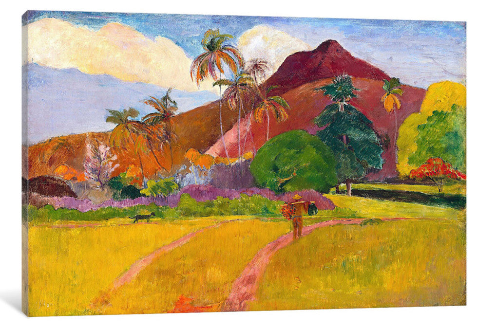 "Tahitian Landscape" by Paul Gauguin, 26x18x1.5"