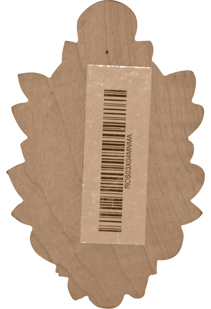 3"W x 4 3/4"H x 1"D Medium Hillsborough Center, Cherry